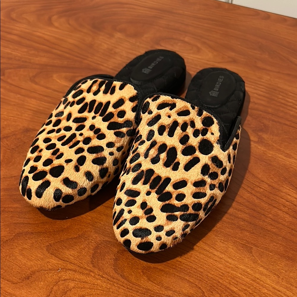 Birdies Animal Print Slippers